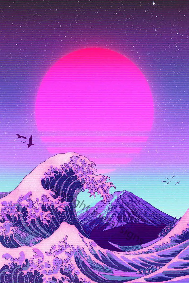 

Great Wave Kanagawa декор комнаты Ретро винтажные металлические вывески неоновые вывески для дома клуба мужская пещера кафе Паб без светодиодов