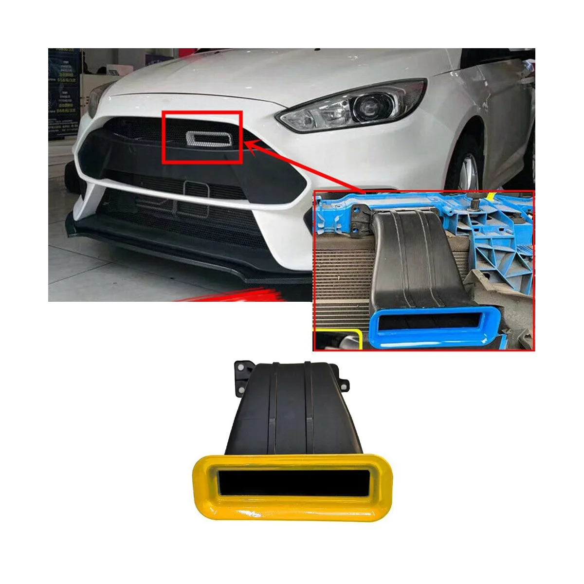 Для Ford Focus воздухозаборник Tuyere Впускной RS ST хэтчбек 4D Седан 5D MK3 MK3.5 модификация