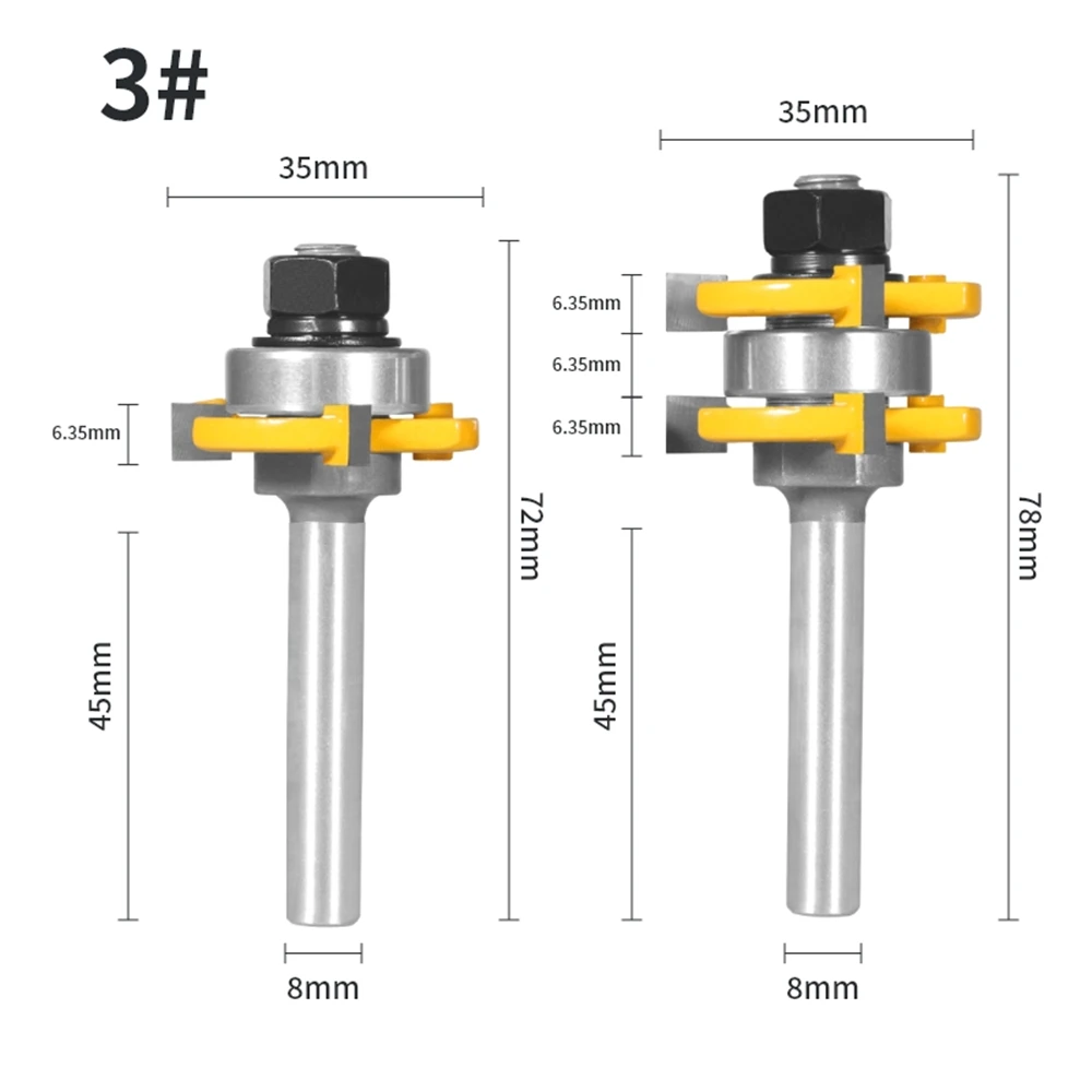 

Фрезы для деревообработки T&G 2 шт.