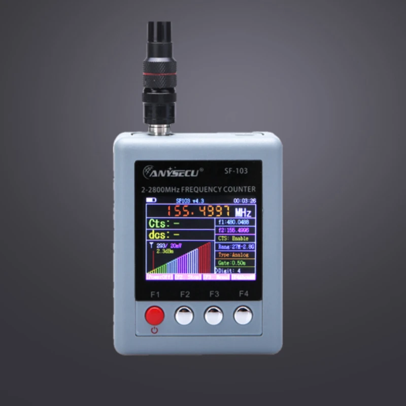 Ручной измеритель частоты SF103, тест CTCSS/DCS, измерение сегмента 2-2800 МГц, отображение сигнала