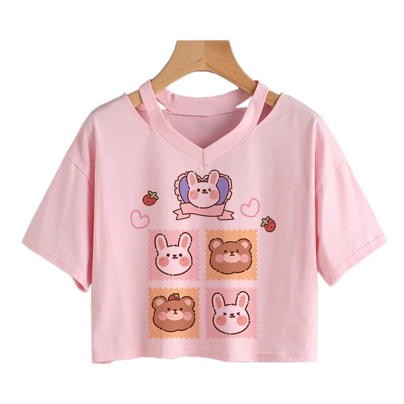 Милый медведь в стиле Харадзюку мороженое Мультяшные повседневные свободные