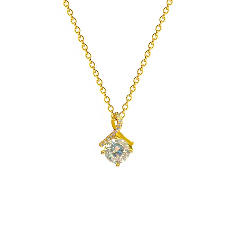 

Geometric Circular Round Zircon Chain Pendant Necklace Nimble Mother's Day Woman Wedding Family Friend Jewelry