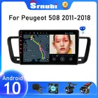 Автомобильное радио, мультимедийный видеоплеер, Android 10, 2 Din, GPS-навигация, аудио, DVD, для PEUGEOT 508, 2011 - 2018