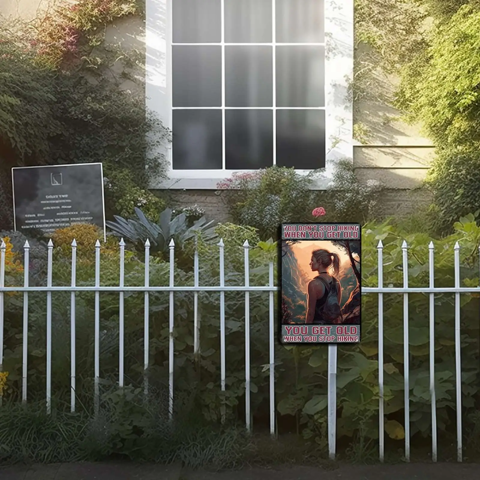 FLFGIDD металлический жестяной знак вы не прекратите походы когда получите Старый