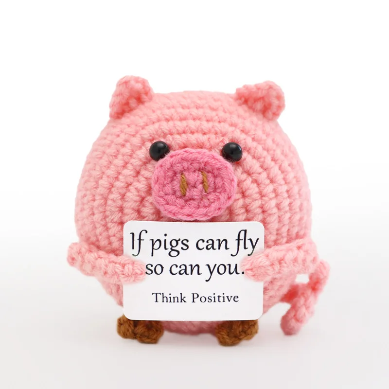 

Вязаная кукла-свинья