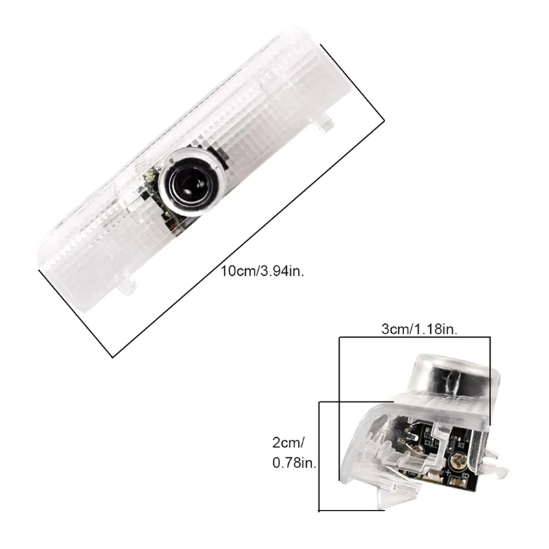 1 пара светодиодных дверных фонарей проекционная лампа призрачного теня дверные