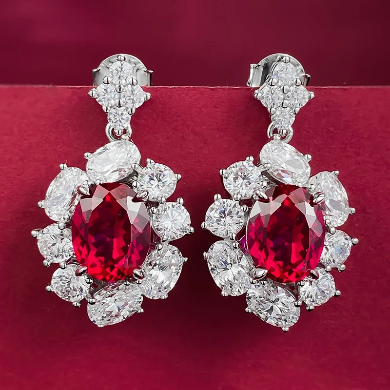 

Винтажные серьги-подвески из серебра 925 пробы, 8 х10 мм