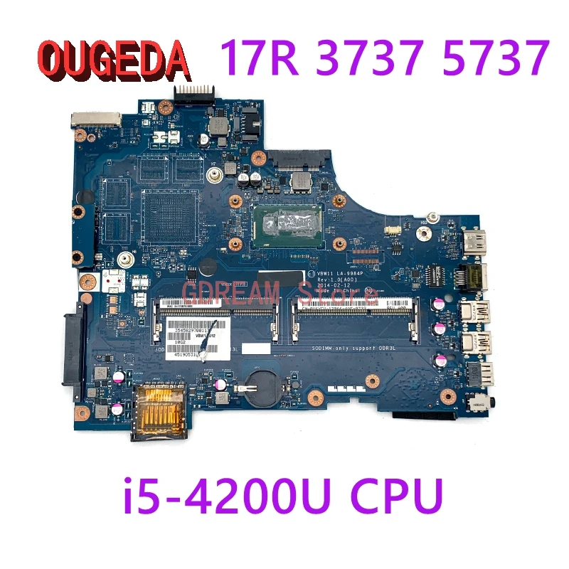 

Материнская плата для ноутбука DELL Inspiron 15R N5040 V1540 DDR3