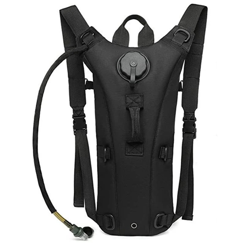 

Outdoor Hiking Cycling Climbing Water Bag Backpack with 3L Hydration Water Bladder Military Tactical Black Mountaineering Bag