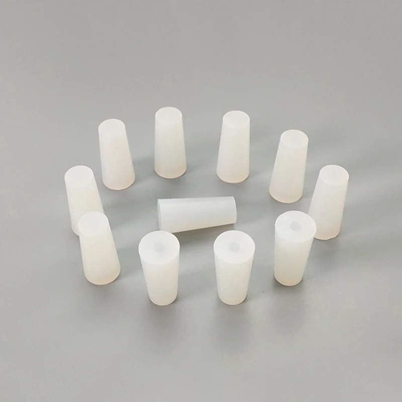 

3/5/10/20PCS Clear Conical Rubber Stopper Silicone Plugs Sealing Tapered Rubbers Plug High TEMP For Electroplating Paint