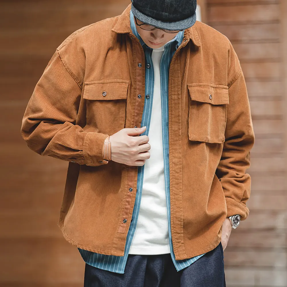 Мужская вельветовая рубашка Maden