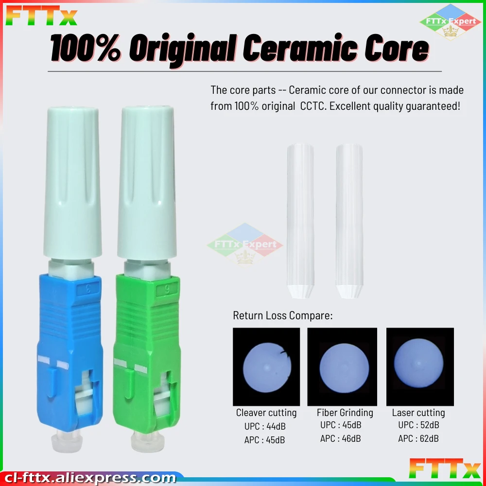 New Original SC APC quick Optical Connector FTTH Tool Cold Connector Tool SC UPC Fiber Optic Fast Connector