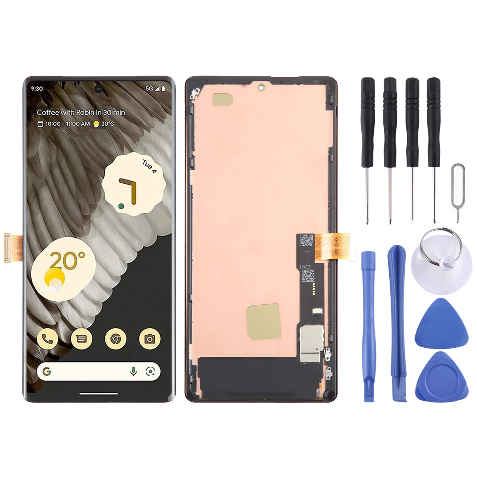 OLED ЖК-экран для Google Pixel 7 Pro GP4BC GE2AE дигитайзер в сборе с рамкой
