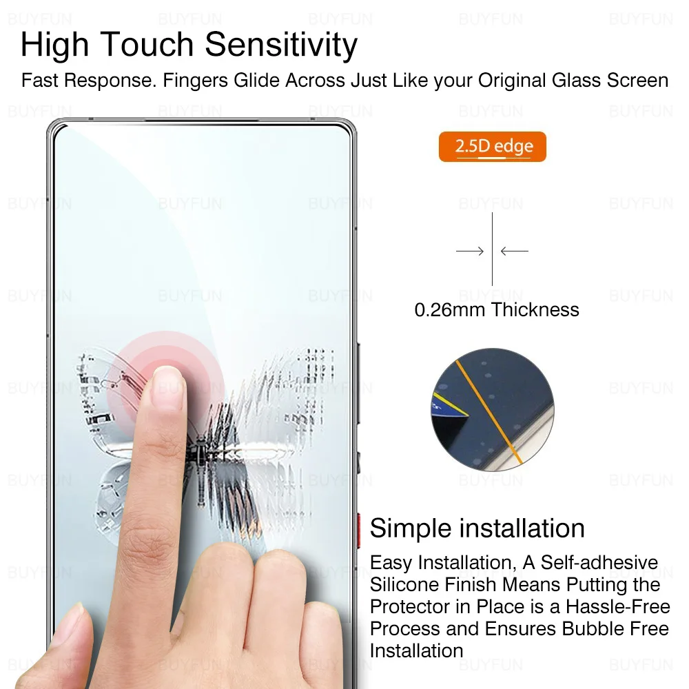 Для ZTE nubia Red Magic 10 Pro + 6 85 дюйма закаленное стекло 9H Защитная пленка для экрана RedMagic