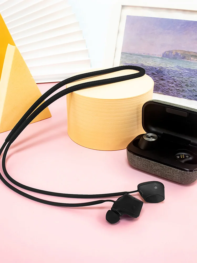 

Silicone Earphone Anti-Lost Rope Holder Cable Wireless Headphone Portable Neck Strap Cord String Anti-lost Earphone Cord