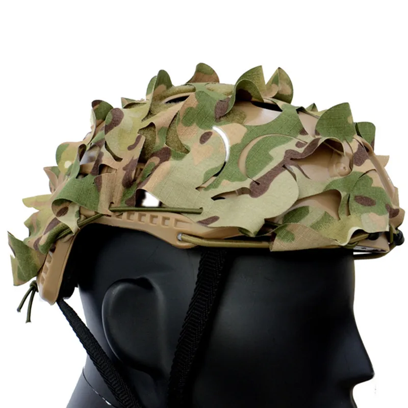 

SOETAC Adjustable Tactical Helmet Cover 3D Camouflage Helmet Cloth For FAST CS Field Game Hunting Airsoft Helmet Accessories