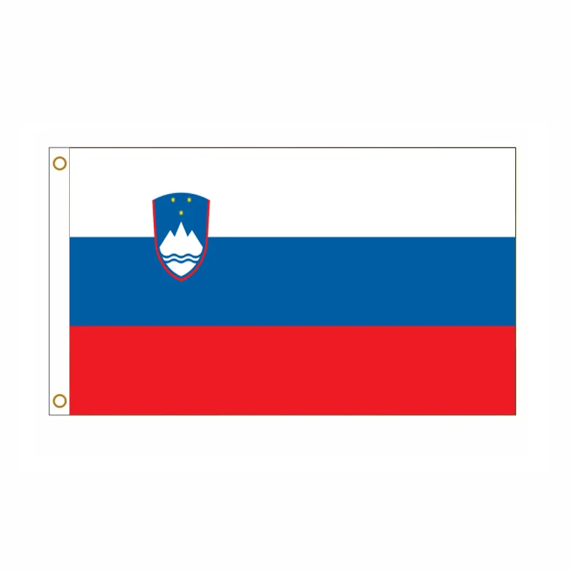 Фото 5 шт./лот, национальный флаг Республики Словании, 90x150 см, национальный флаг Словении, Republika Belg национальный флаг, оптовая продажа №2