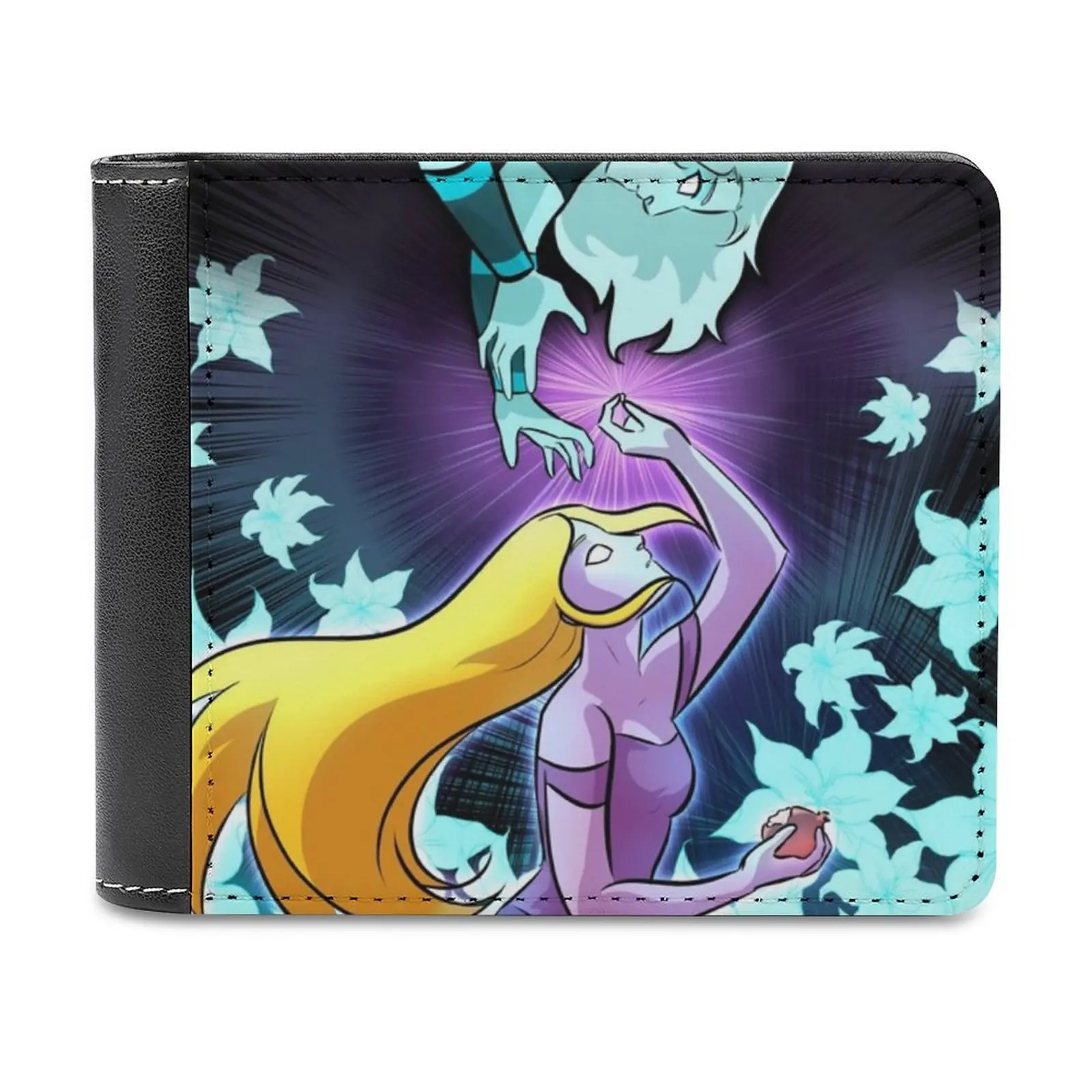 

Иллюстрация, кожаный кошелек с надписью «Hades» и «Persephone»