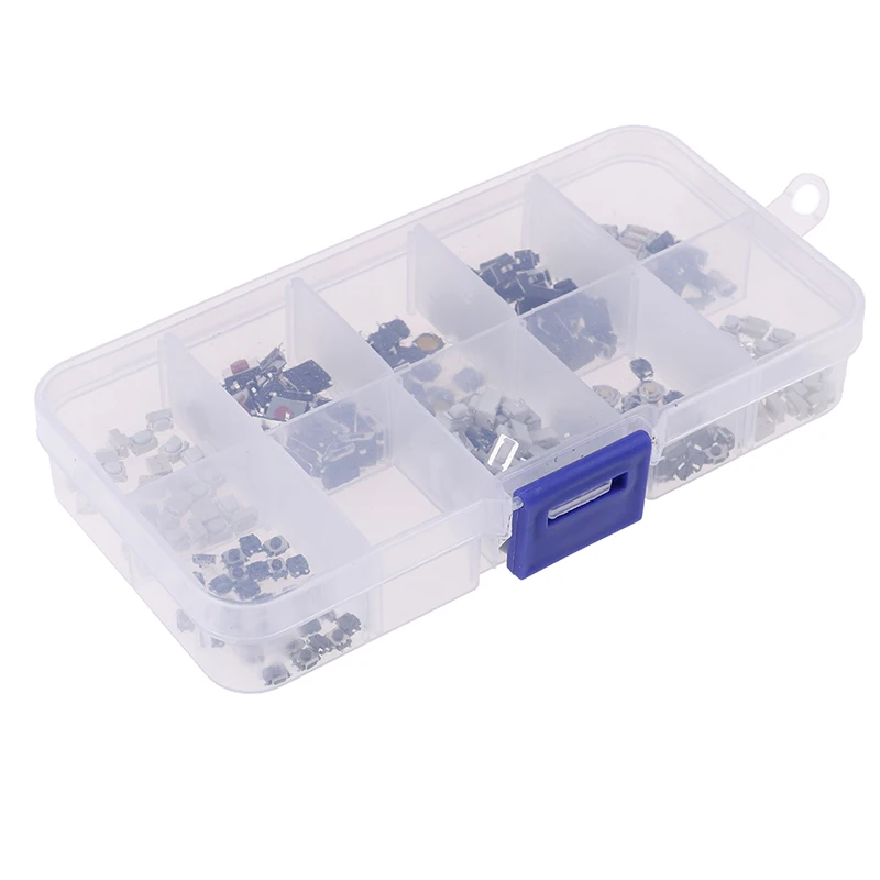 

10 Types 250pcs Car Key Remote Microswitch Kit Mixed Tactile Push Botton Switch