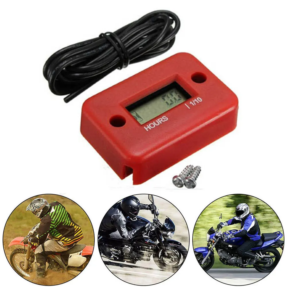 

Digital Tach Hour Meter Counter LCD Waterproof For ATV Motorcycle Instruments Snowmobile Gasoline Boat Generator Bike Wholesale