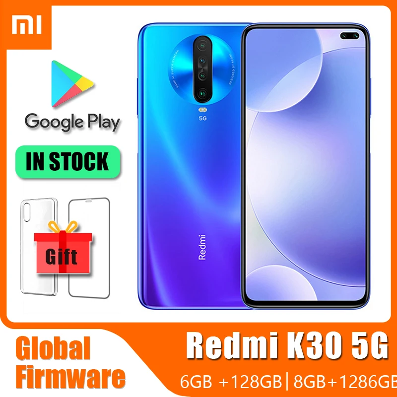 Xiaomi Redmi K30 5G Cellphone / Xiaomi Poco X2 Smartphone, 4500mAh Snapdragon 730G 64MP+20MP Global ROM (Random colour）