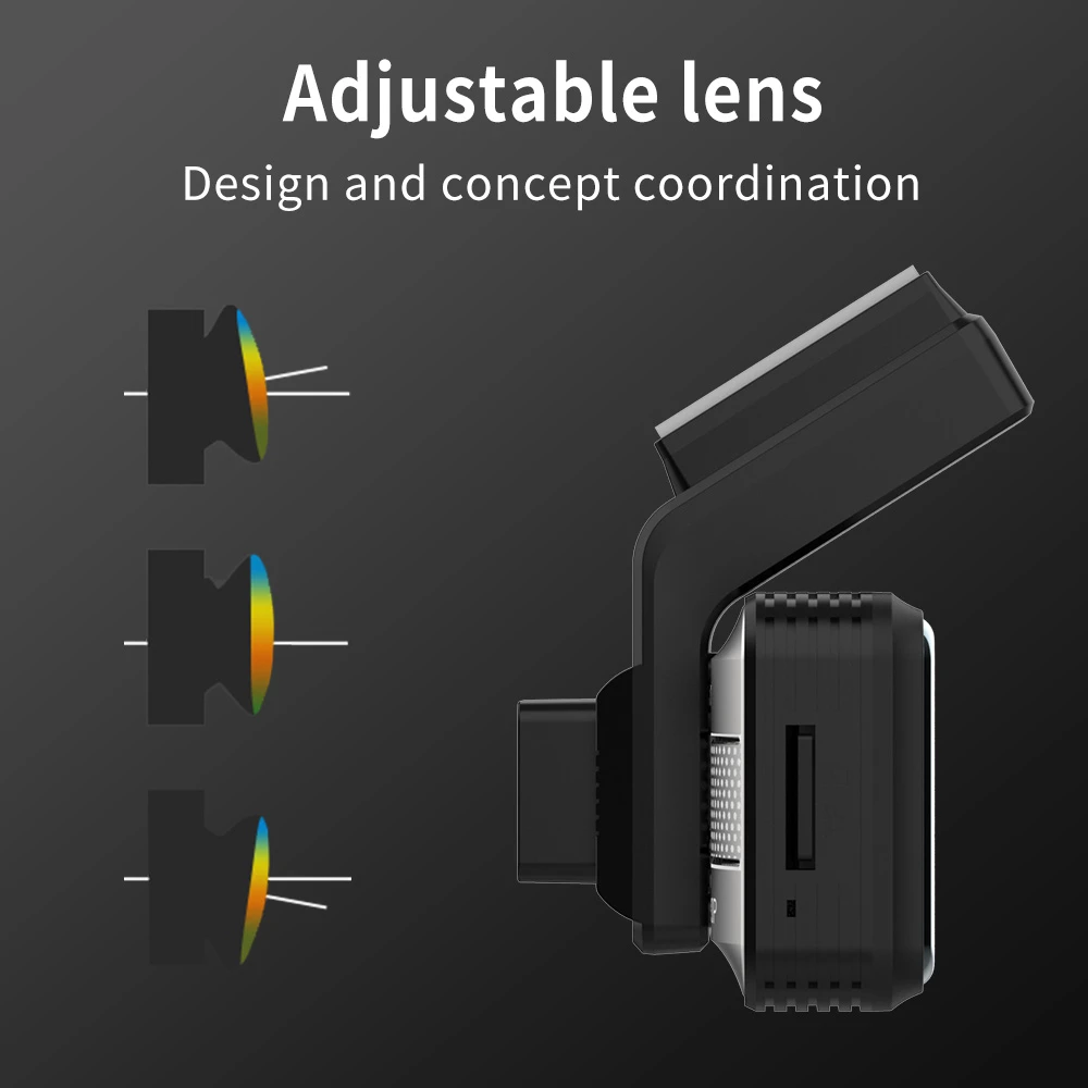 Мини-видеорегистратор с двумя камерами WDR 1080P видеорегистратор ночным видением