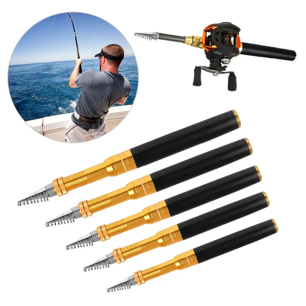 

SuperHard Ultralight Travel Pocket Pen Fishing Tackle Carp Feeder Stream Hand Pole Telescopic Fishing Rod