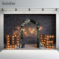 valentines photography background brick wall flowers door wedding marriage party backdrop decoration photographic studio props