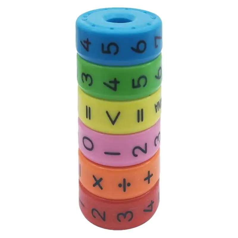 

Магнитная математика, арифметика, обучающий Магнитный математический цилиндр, Abacus Игрушки для счета для детей, цилиндр с цифрами, обучающая игрушка