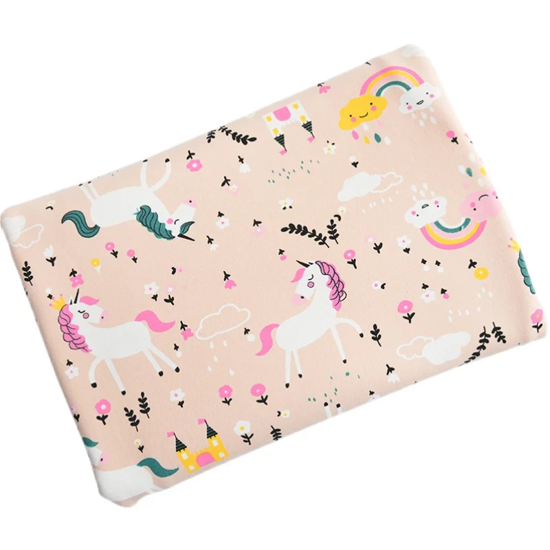 Полметра 100% хлопок Трикотажная Ткань Детская летняя одежда для младенцев тонкий