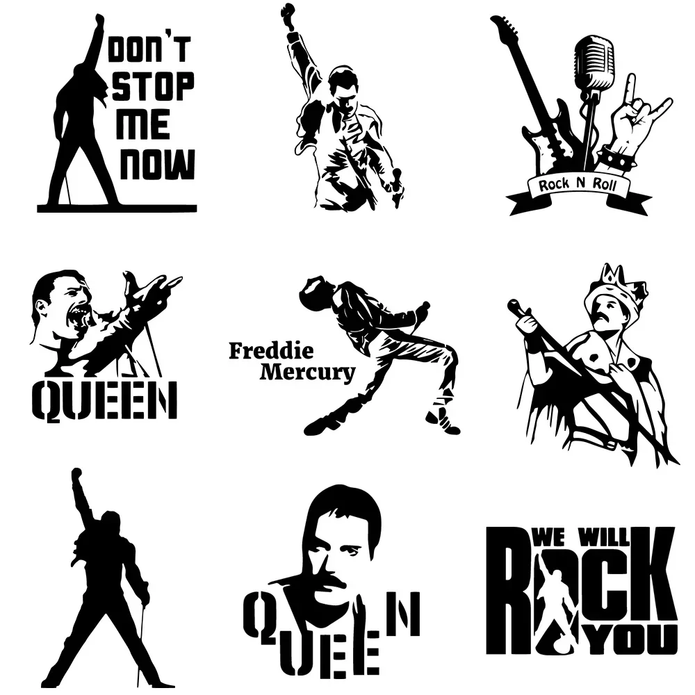 Модная Автомобильная наклейка Freddie Mercury Queen Band автомобильная Виниловая для