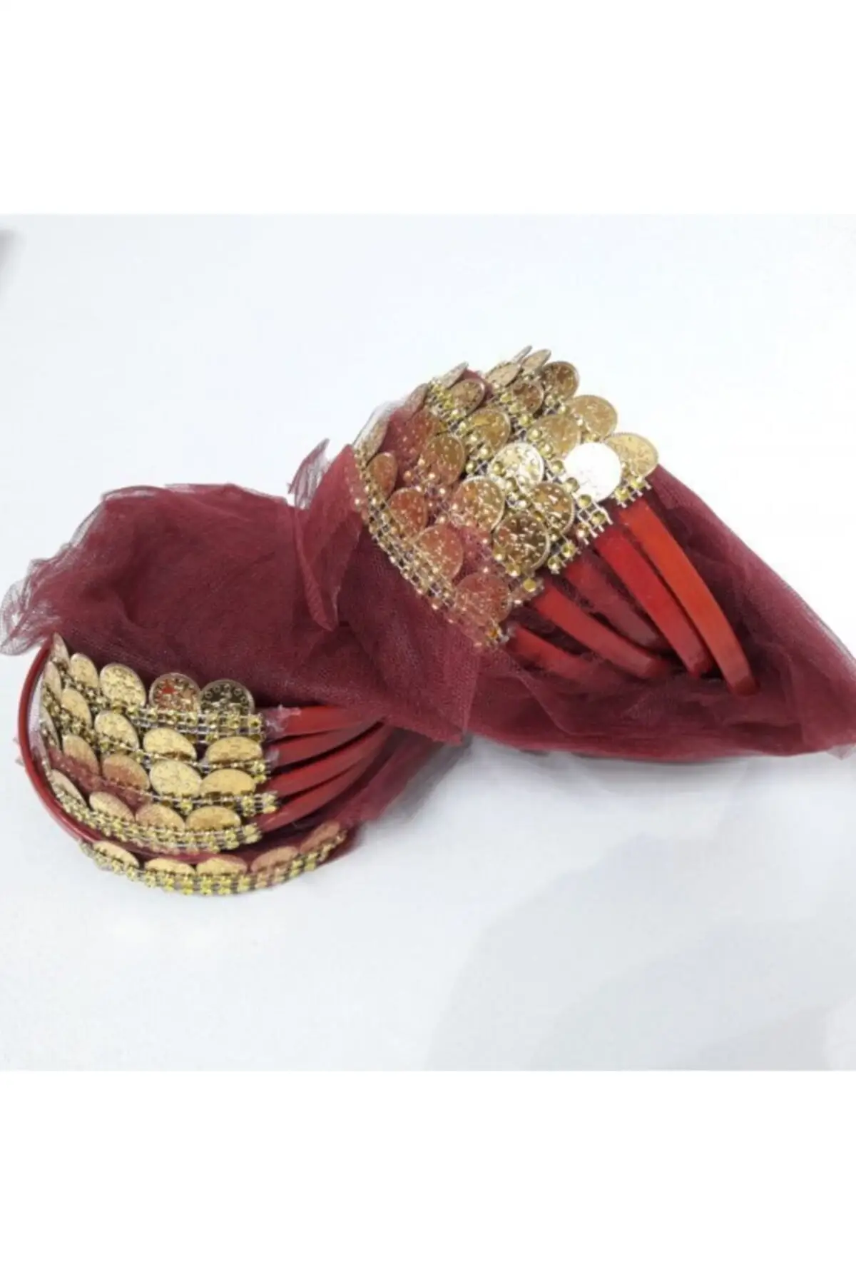 

'Night Toll and Gauze Bridesmaid Crown 10'lu wedding bride mariage henna