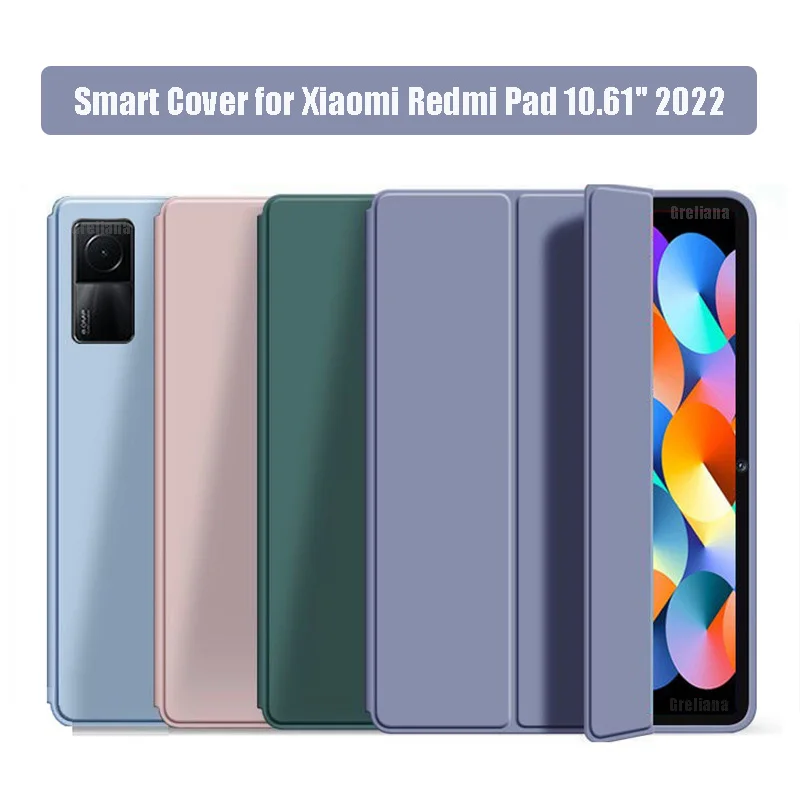 

Чехол для Xiaomi Redmi Pad 10,6, красный Mi Pad 10,61, защитный тонкий силиконовый Магнитный чехол-подставка, чехол для Mipad5 Mi Pad 5 Pro 11
