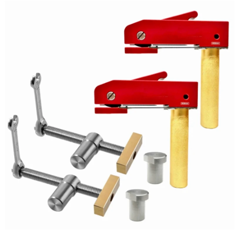 

Woodworking Desktop Clip Brass Fast Fixed Clip Quick Fixture Clamping Tool Work Benches Hold Down Bench Kit 20Mm