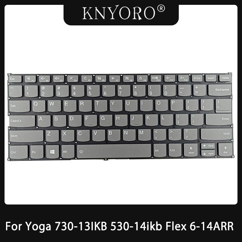 

Новая сменная клавиатура с подсветкой US для Yoga 730-13IKB 730-13IWL 730-15IKB 730-15IWL Yoga 530-14ikb Flex 6-14ARR Flex