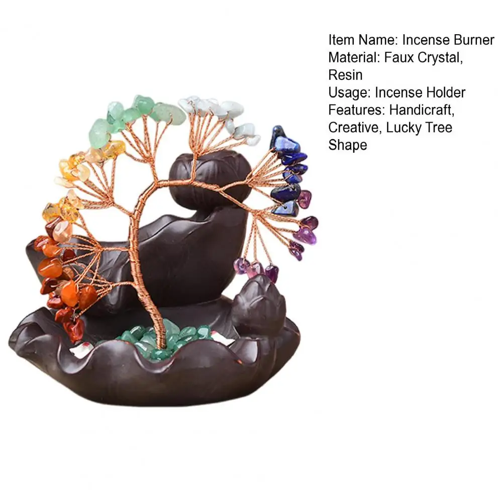 12*10 см водопад курильница из искусственного хрусталя камень счастливое дерево