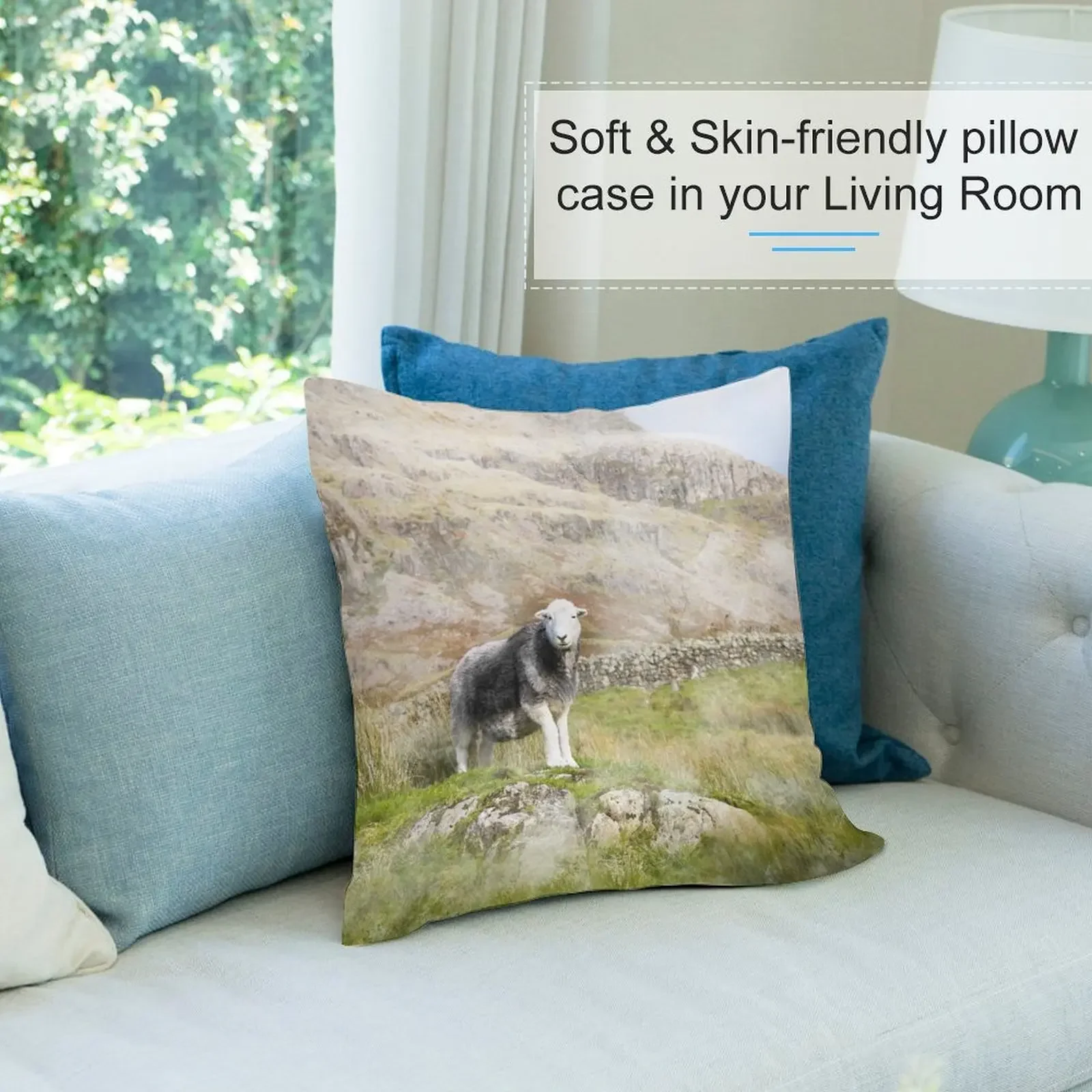 Waterclour фото Гердивик овца День матери декоративная подушка диванные подушки