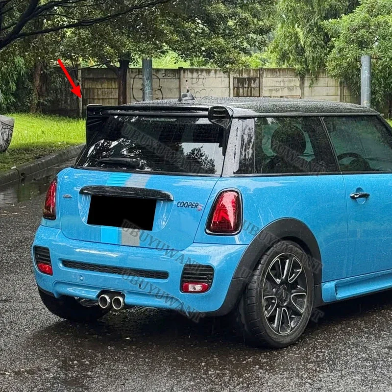 Фото Для BMW Mini Cooper 06-13 R50 R53 R56: высококачественный карбоновый задний спойлер/антикрыло на багажник для стайлинга автомобиля №4