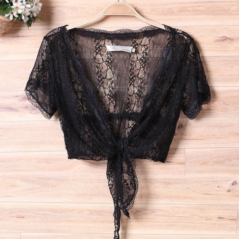 

Кардиган женский универсальный, верхняя одежда с защитой от солнца, тонкий Топ с коротким рукавом, жакет, блузка, A74, лето 2022