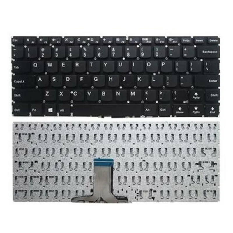 Фото Новая клавиатура YY+ для Lenovo Flex 4-1435, Flex 4-1470, Flex 4-1480, черная, без подсветки, раскладка US №1
