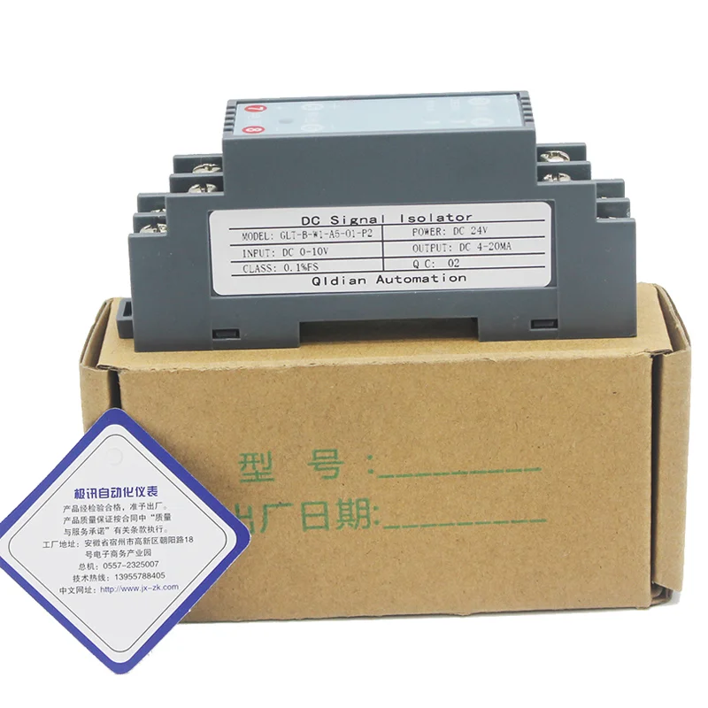 

DC24V Analog Converter Intrinsic Safety 0-1000V 4-20Ma Signal Isolated Transmitter Photoelectric Isolator