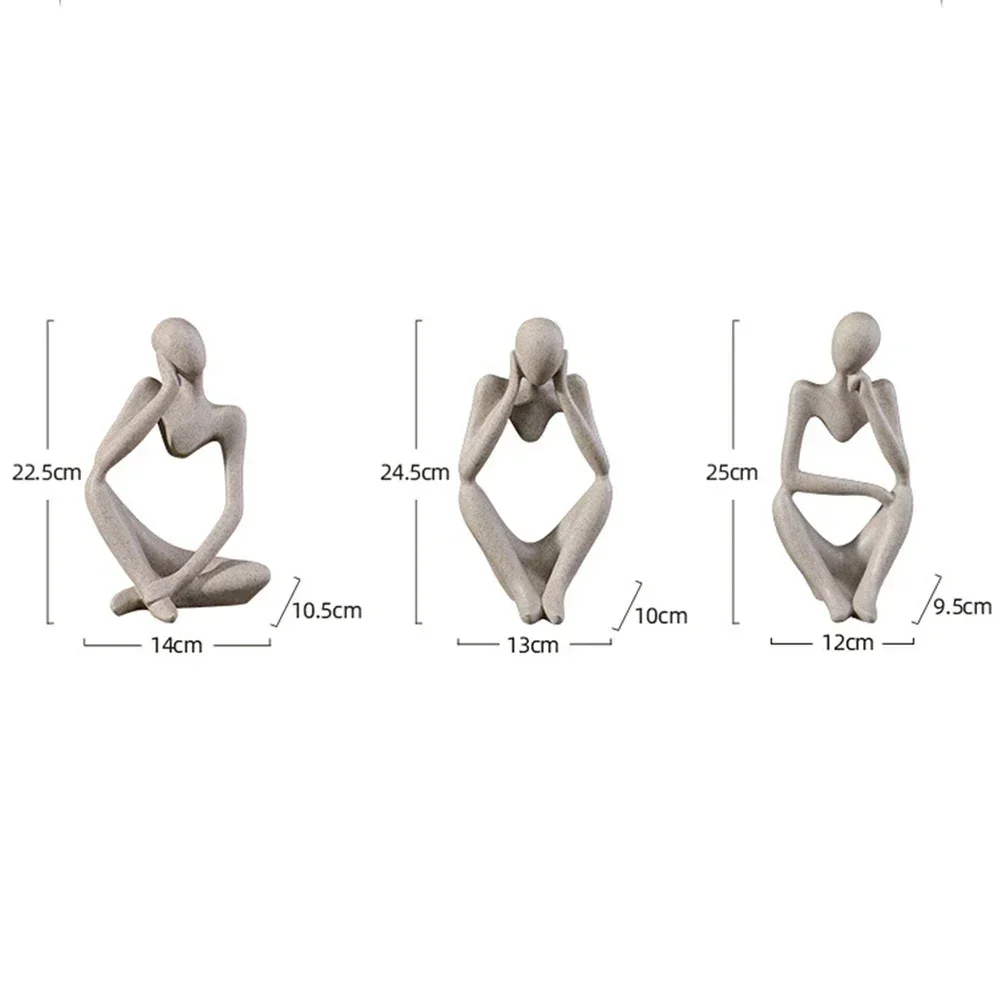 Скандинавская абстрактная статуя истотчика из смолы креативное украшение для