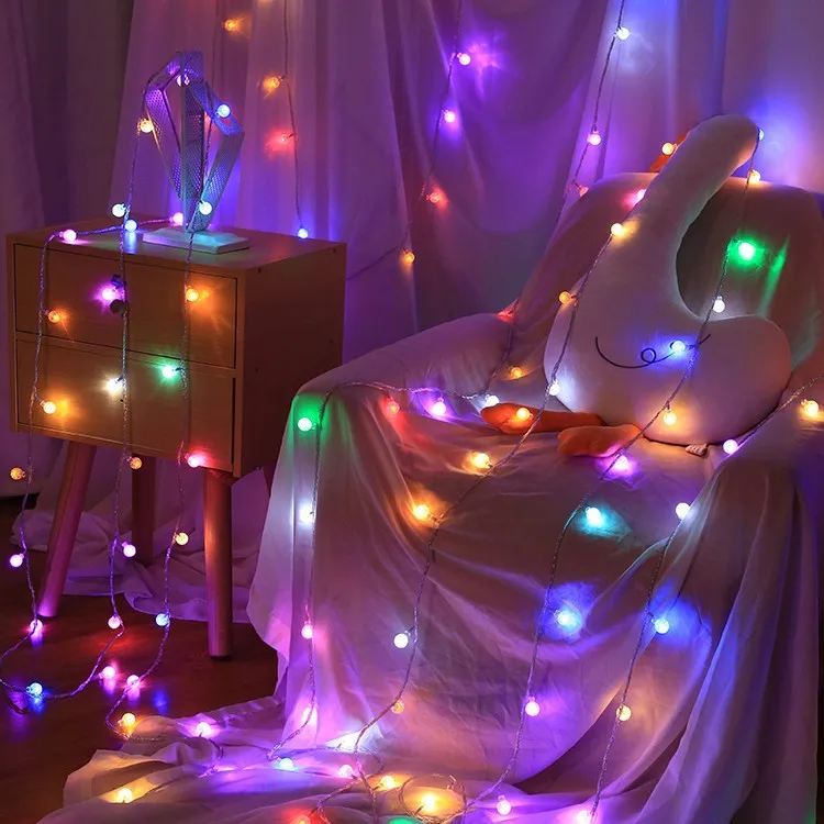 Светодиодный 50 м мигающие огни гирлянды Звездные декоративные Рождественская