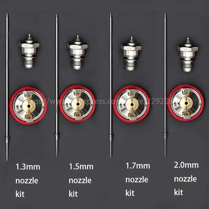 Комплект воздушных колпачков с соплом 1,3/1,5/1,7/2,0 мм для пистолета-распылителя R500, аксессуары для краскопульта LVLP, детали для ремонта автомобиля, для аэрографа, распылителя Комплект воздушных колпачков с соплом 1,3/1,5/1,7/2,0 мм для пистолета-распылителя R500, аксессуары для краскопульта LVLP, детали для ремонта автомобиля, для аэрографа, распылителя