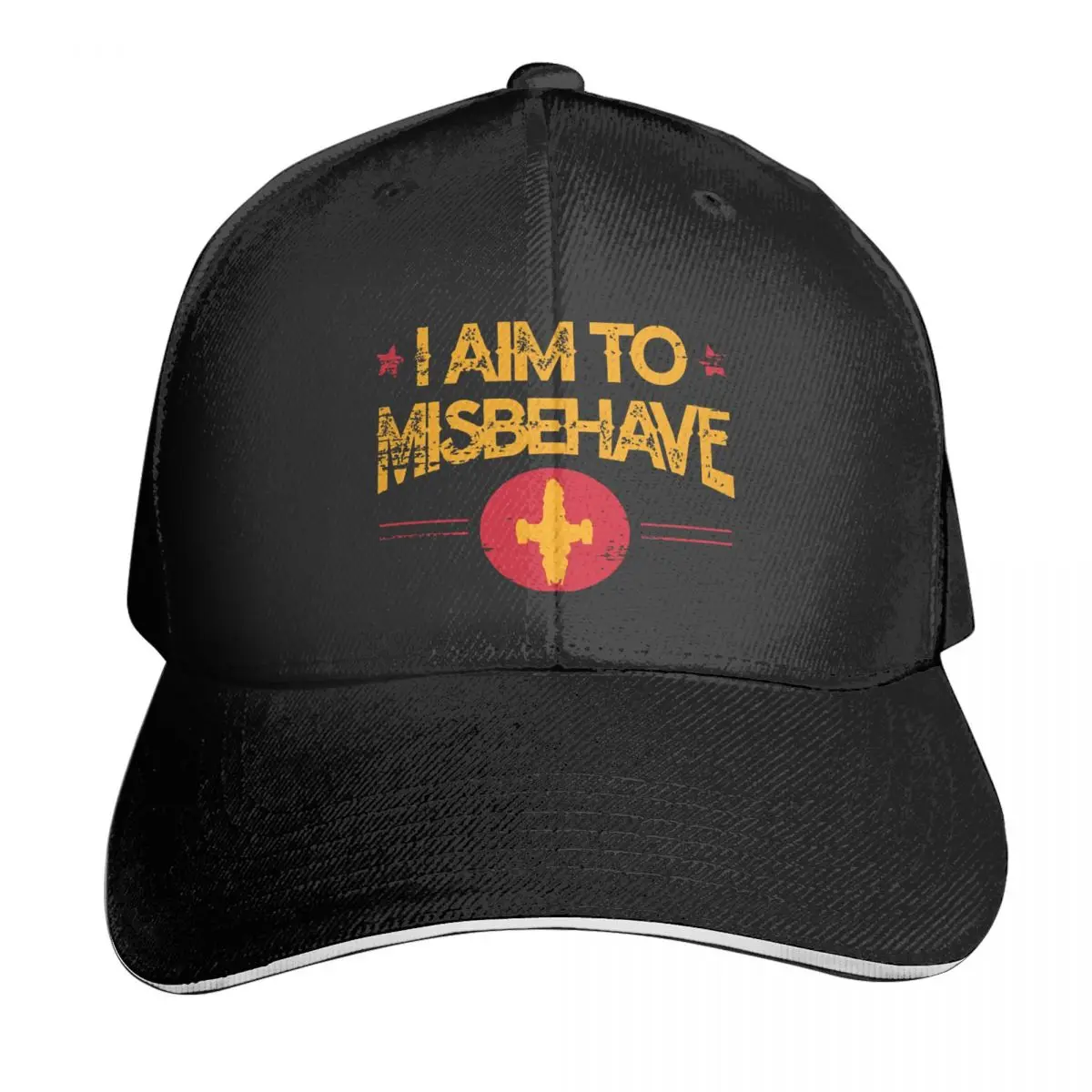 

I Aim To Misbehave Casquette, Polyester Cap Trendy Adult Curved Brim