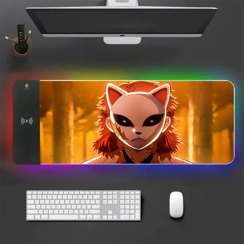 

Gaming Mousepad Anime Keyboard Mat Led Mouse Pad Anime Nude Mousepad Gamer Rgb Animes Blue Lock Accessories Rug Carpet Girl Pads