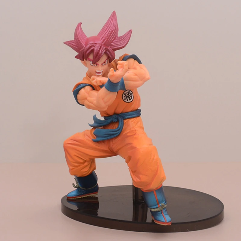 Dragon Ball Z Super Saiyan Kakarotto Action Figure 18CM PVC Model Red Hair Son Goku Anime Figurine Collectible Toys For Children