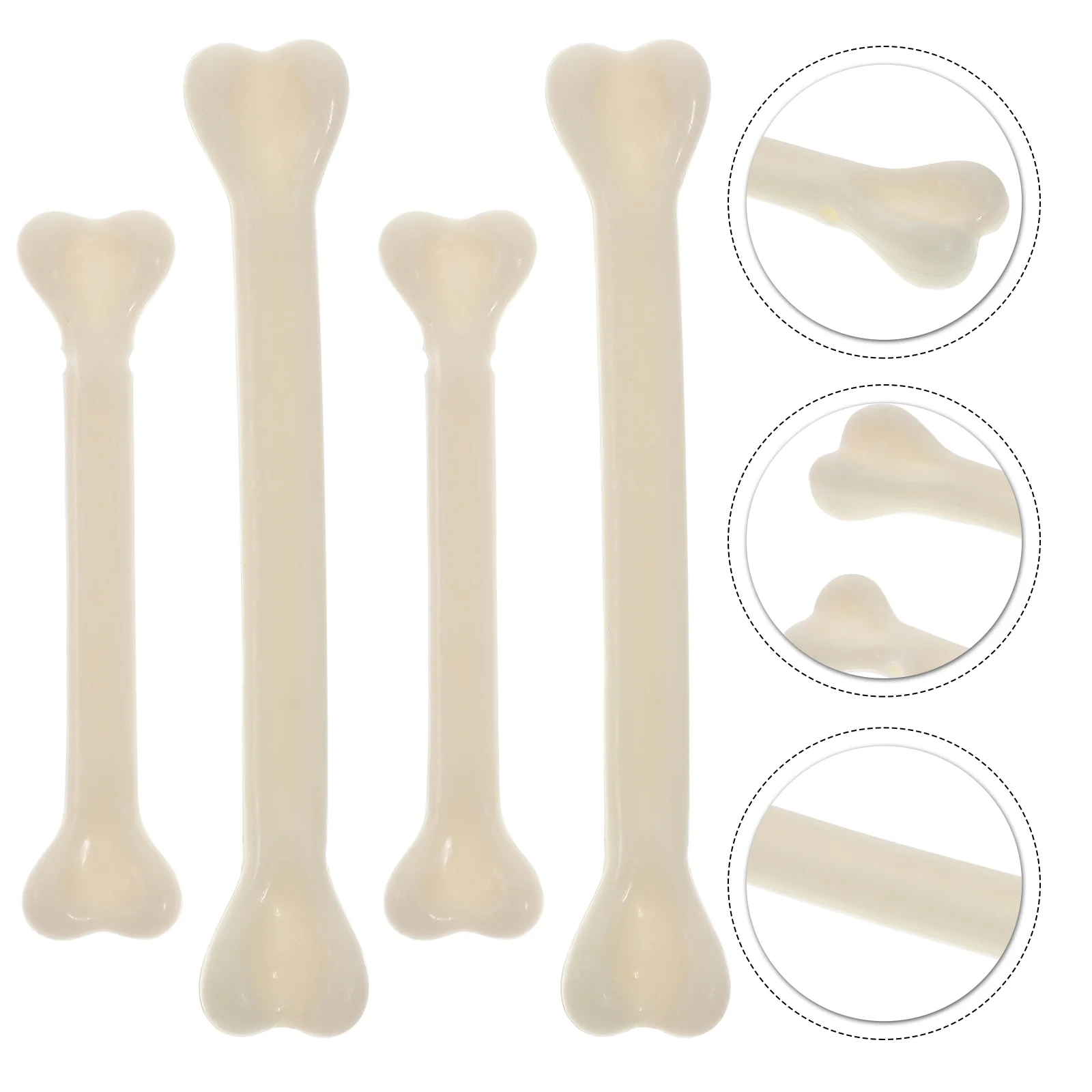 

48 Pcs Ghost Decor Halloween Bones Small Plastic Party Decoration Supplies Artificial White Props