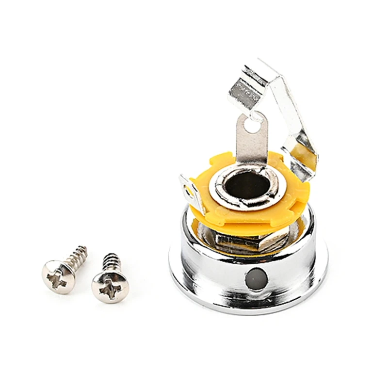 

Guitar Electric Sockets Jack Plate Holder with Screws For Electric Guitar Accessory Musical Instruments Guitar Parts