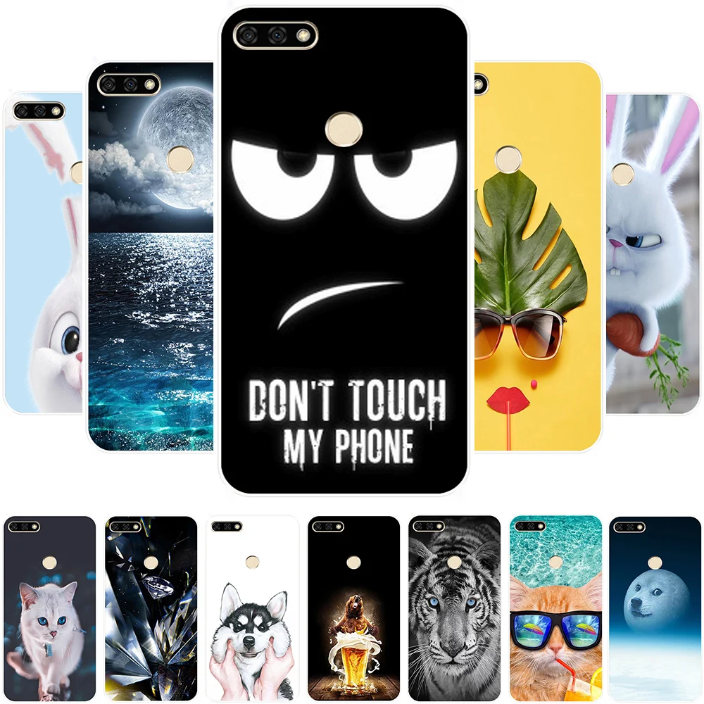 

Suitable phone case HUAWEI honor 7 7S 7A 5.45 7C Pro 5.99 7 Lite 7A 7C 5.7 inch soft back cover cute pattern color painted case